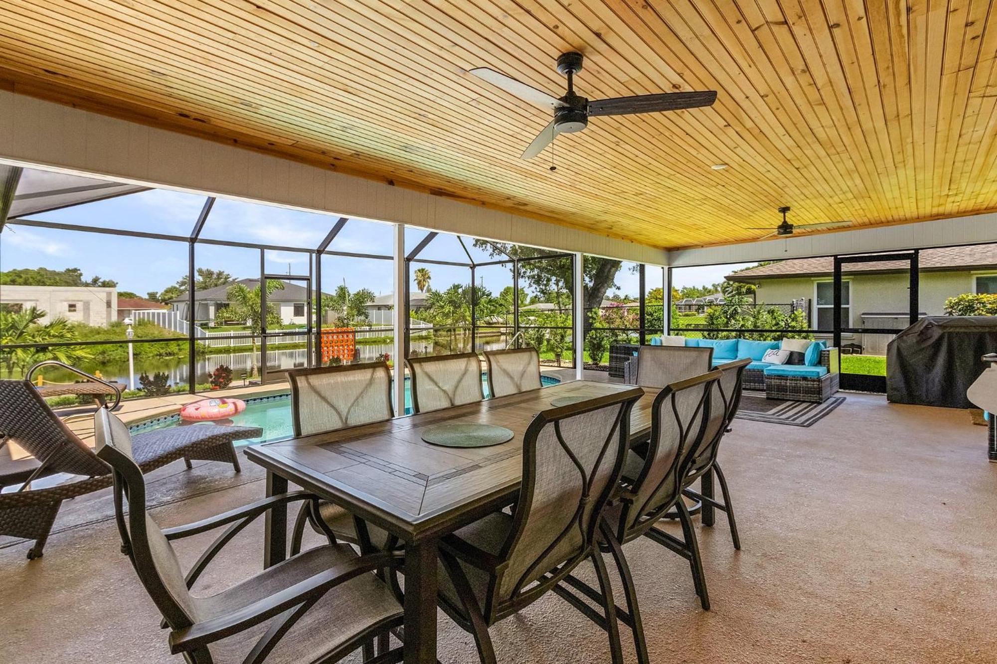 Cozy Retreat, Heated Pool, Water Canal, Bikes,3 Bedroom Cape Coral Exteriér fotografie